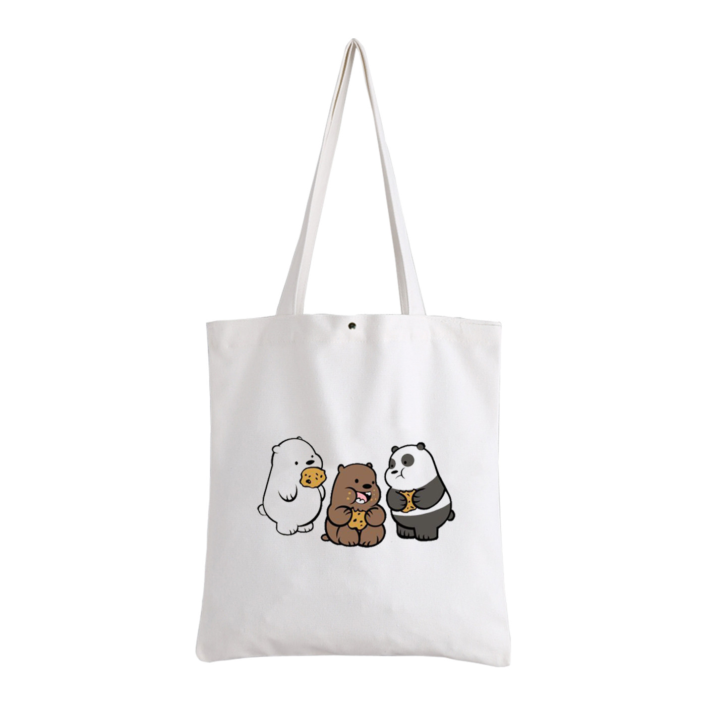 Túi Tote Vải Kiểu Basic In Hình We Bare Bears A124