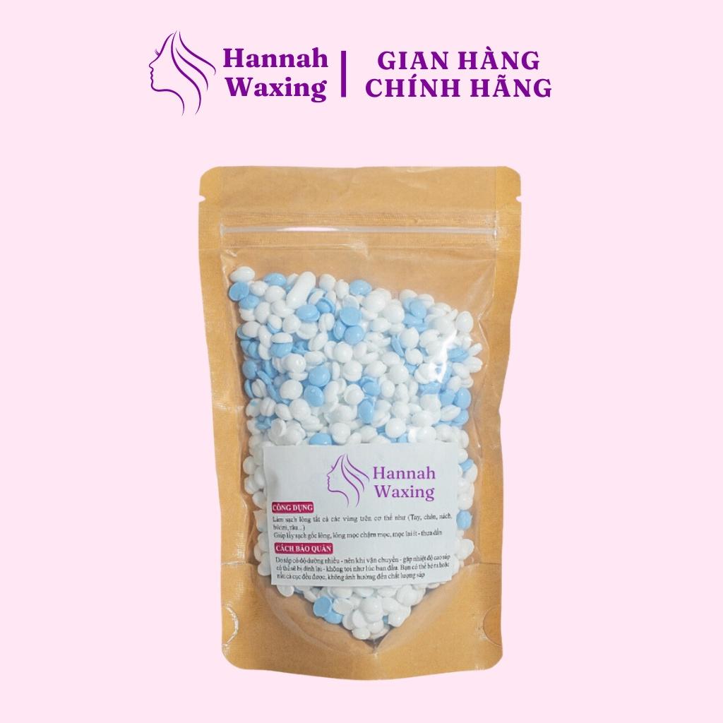 Sáp Wax Lông Mix Sữa Dừa + Dừa Xanh Premium Siêu Bám Lông Tặng Que Gỗ HANNAH WAXING