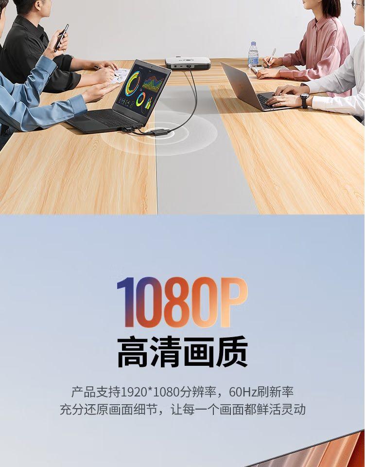 Ugreen 50945 15CM 1920x1080 60Hz Bộ chuyển đổi VGA sang HDM kèm cáp nguồn USB-C dài 1M + cổng 3.5mm Màu Đen Ugreen CM513 - Hàng Chính Hãng