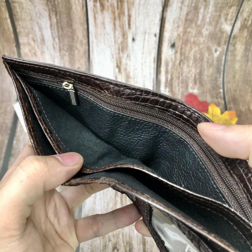 Ví Da Cá Sấu Nam 2 Mặt Siêu Mềm
