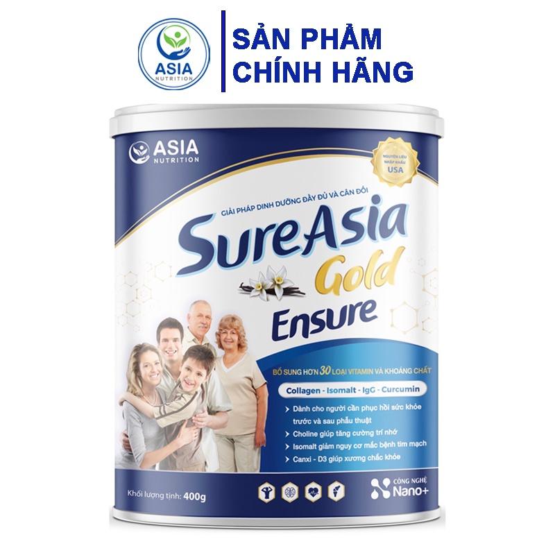 Sữa bột En sure Sure Asia Gold cao cấp ASIA NUTRITION 400G cao cấp nguyên liệu nhập khẩu Mỹ tác dụng tốt cho sức khỏe