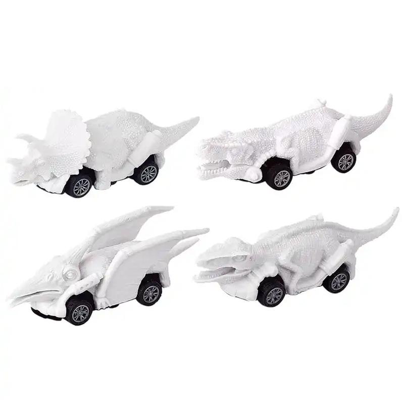 Bộ Tô Màu Khủng Long Sáng Tạo Với 4 Xe Trớn Đi Kèm - Dino Target DN82A