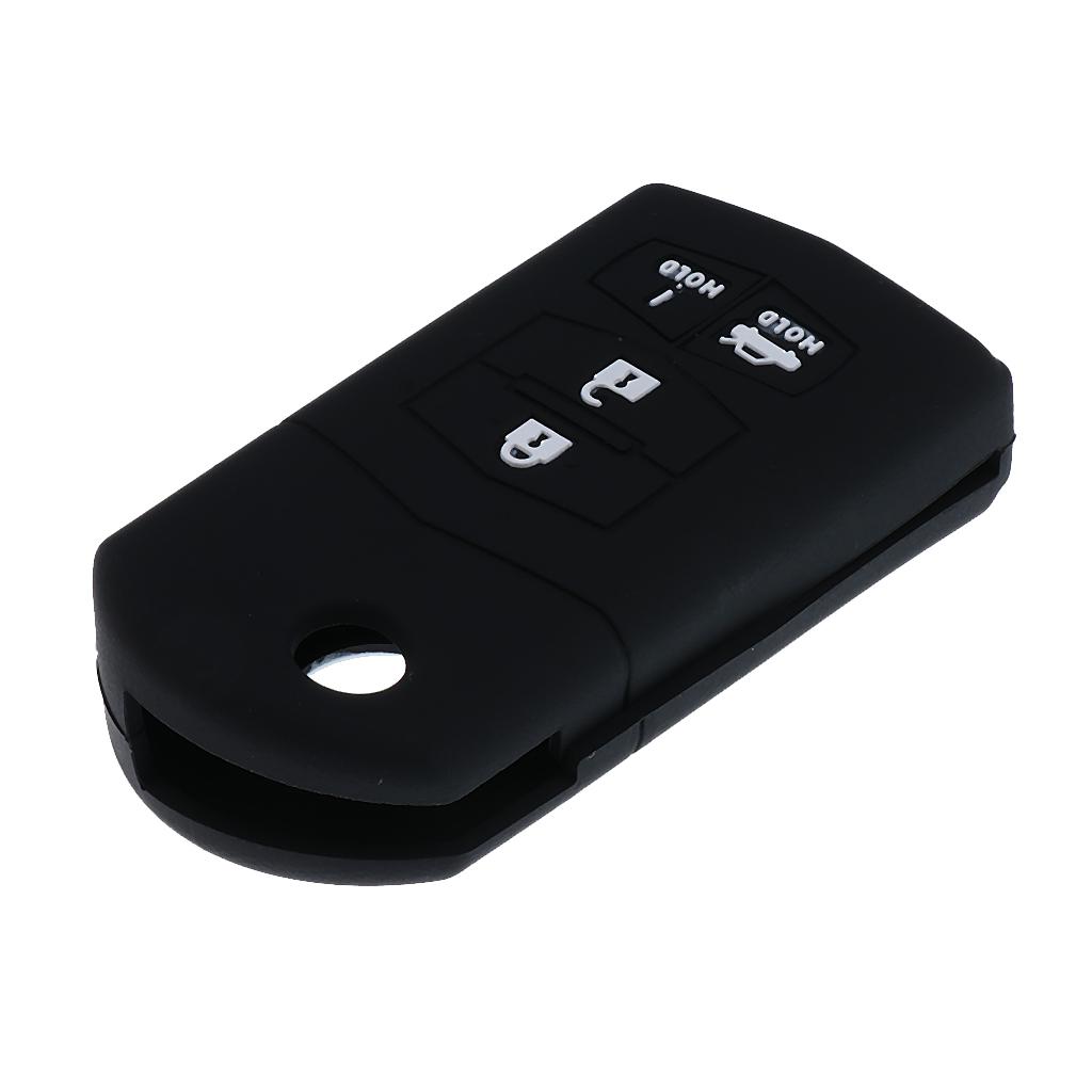 4 Buttons Car Remote Key Protective Silicone Case Cover For