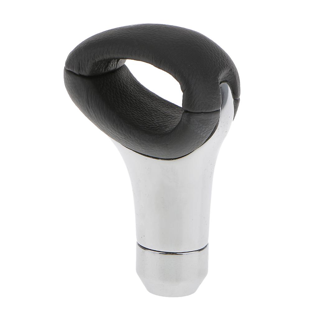 Leather Gear Manual Car Transmission Gear Stick Shift Knob Shifter Lever