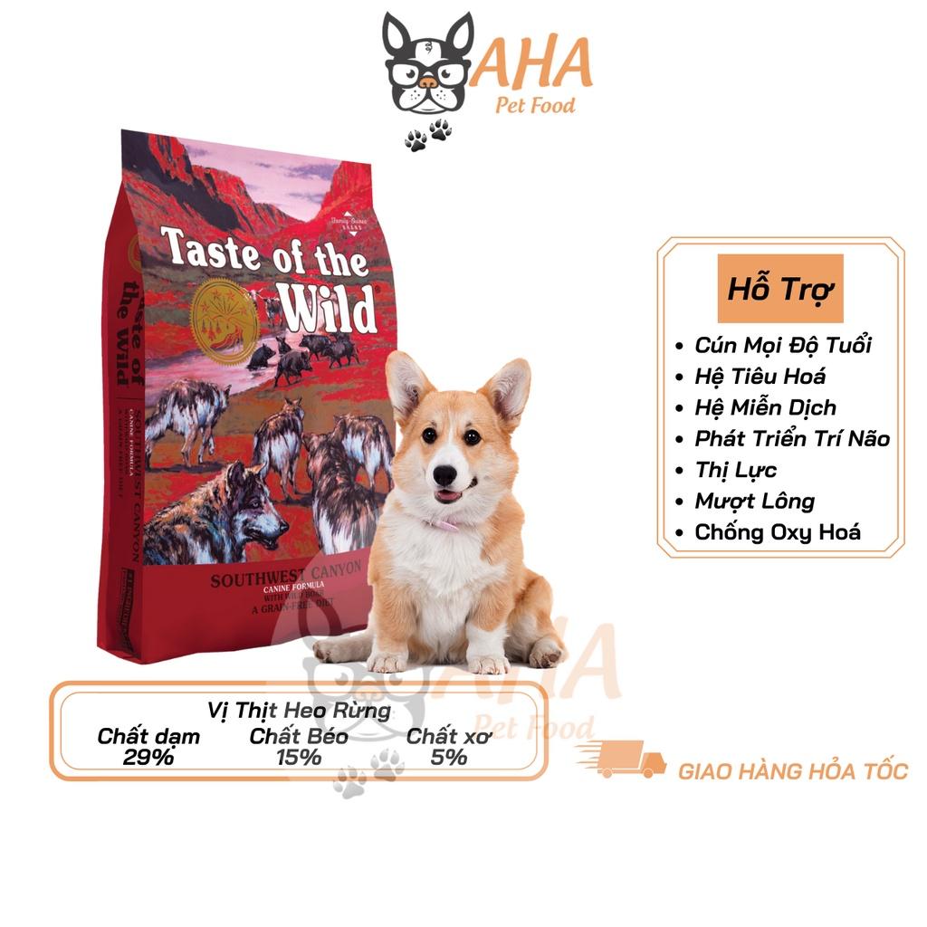 Thức Ăn Cho Chó Corgi, Taste Of The Wild Bao 2kg - Thức Ăn Cho Chó, Vị Thịt Heo Rừng, Trái Cây Rau Củ Quả