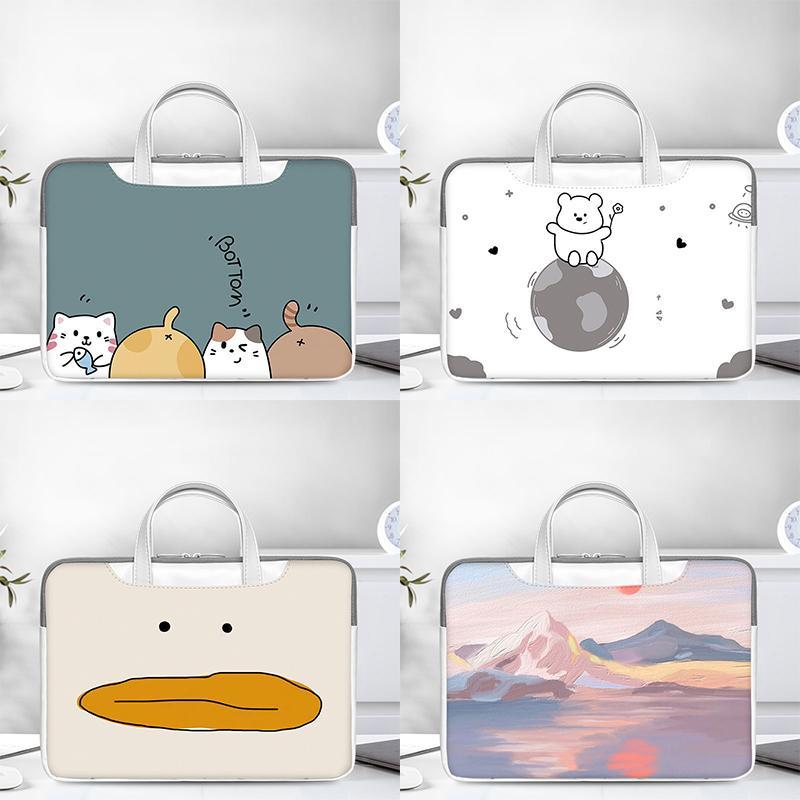 Túi Da Đựng Bảo Vệ Laptop Có Dây Móc Thanh Kéo Vali Tiện Lợi 13 13.3 14 14.6 15 15.6 16.1 Inch