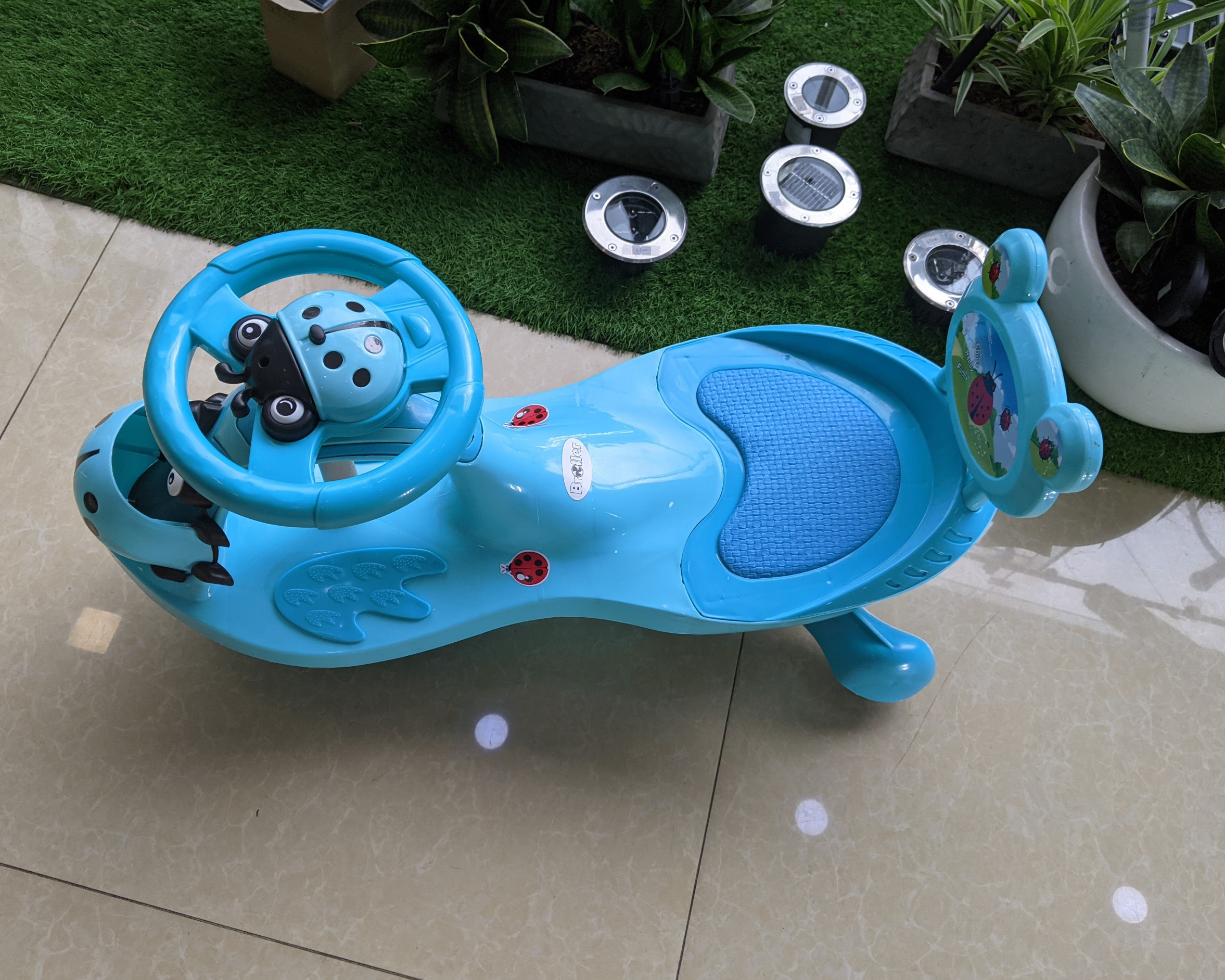 Xe lắc tay cho bé có nhạc BABY PLAZA HZL-288-1