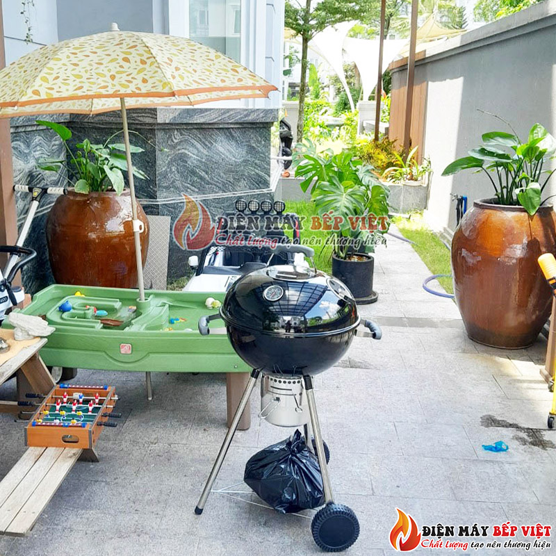 Bếp Nướng Than Hoa BBQ GRILL 18N, Bếp Nướng Ngoài Trời, Bếp Nướng Không Khói, Bếp Nướng Sân Vườn