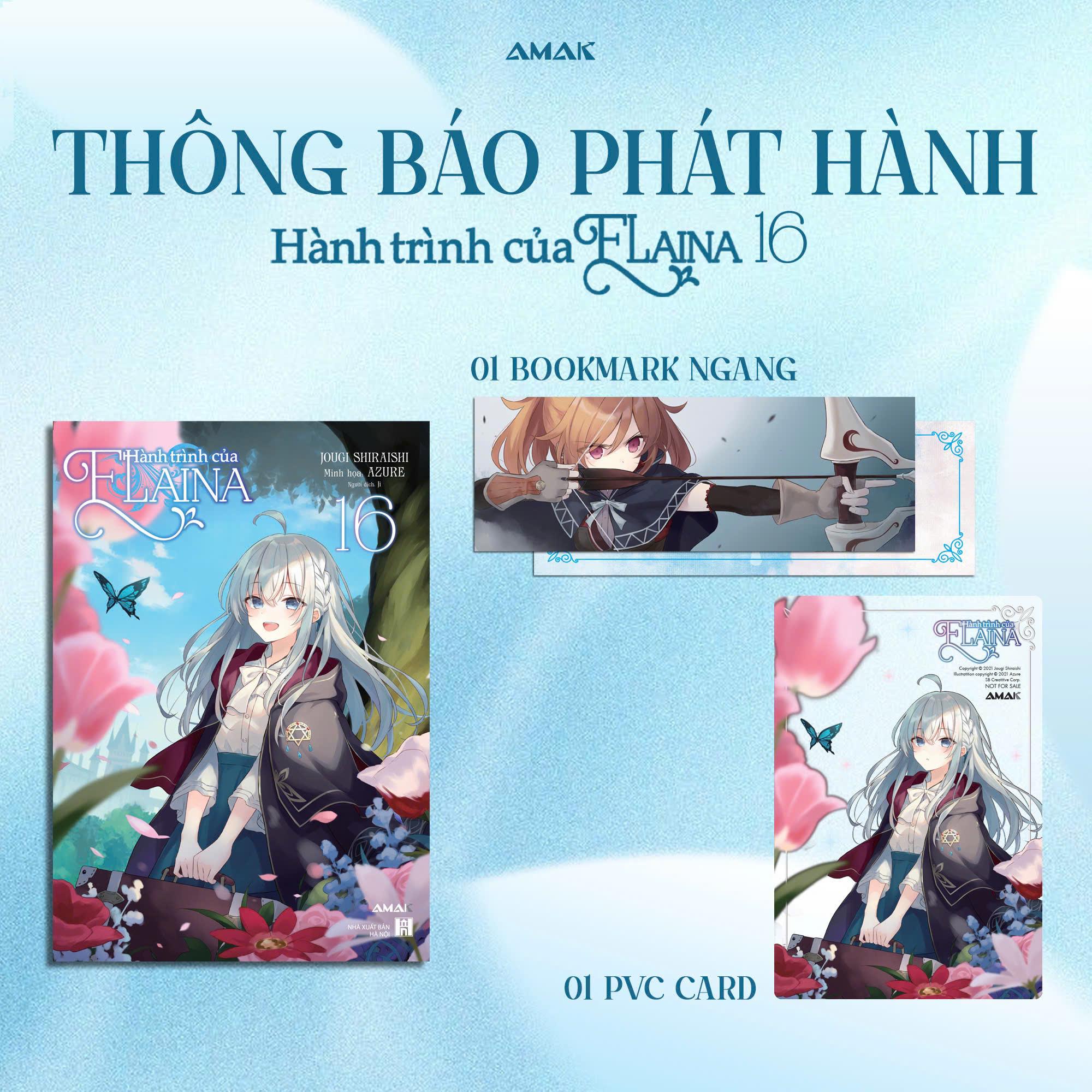 Sách - Hành Trình Của Elaina - Tập 16 - Tặng Kèm Bookmark Hai Mặt + Clearcard