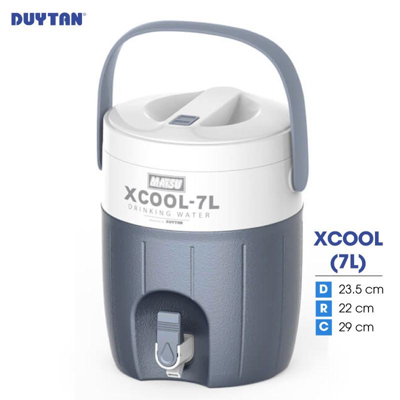 Bình đá giữ nhiệt nhựa DUY TÂN Xcool 7 lít có vòi tiện lợi