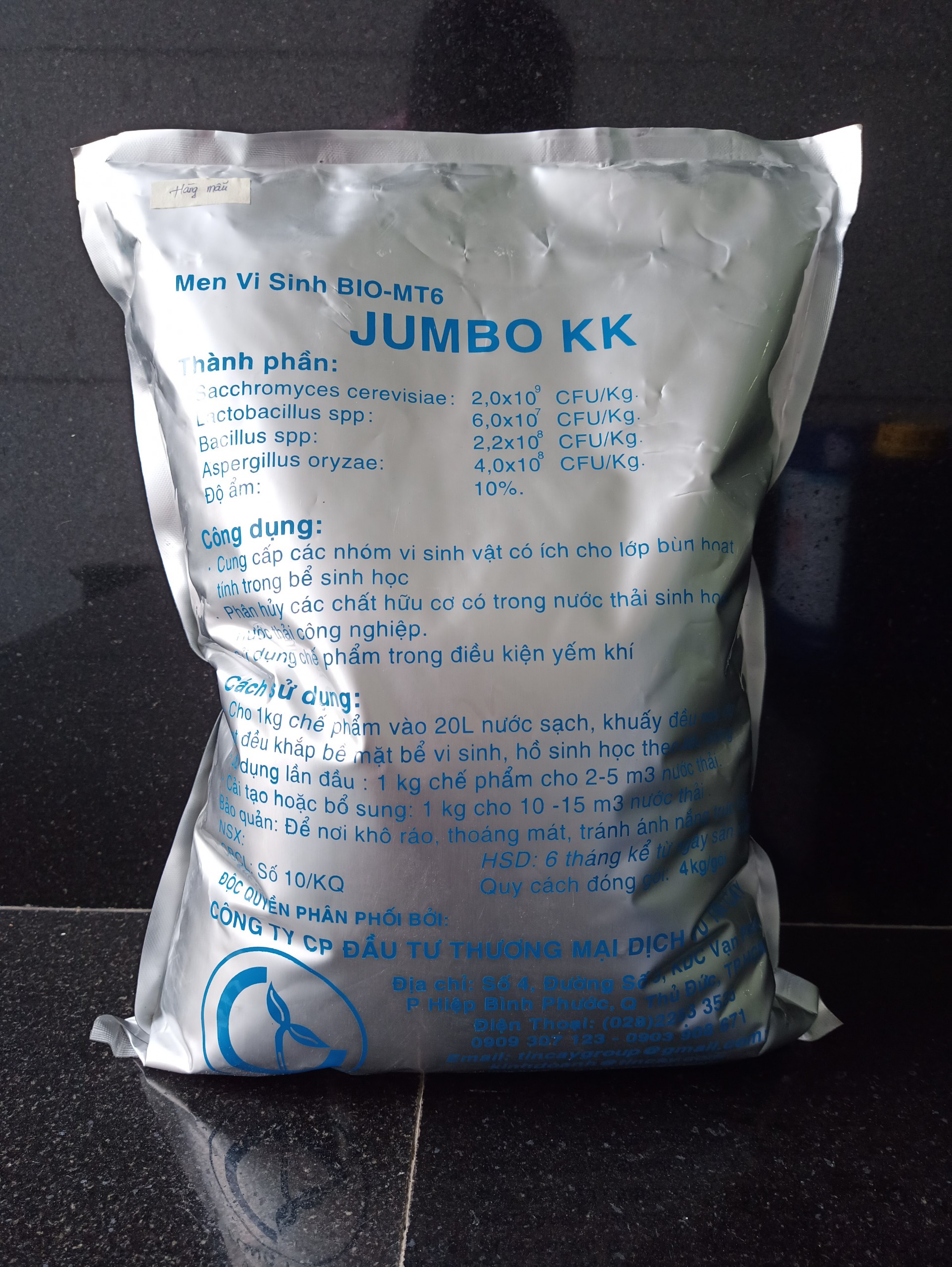 Men Vi Sinh Jumbo Kỵ Khí BIO-MT6