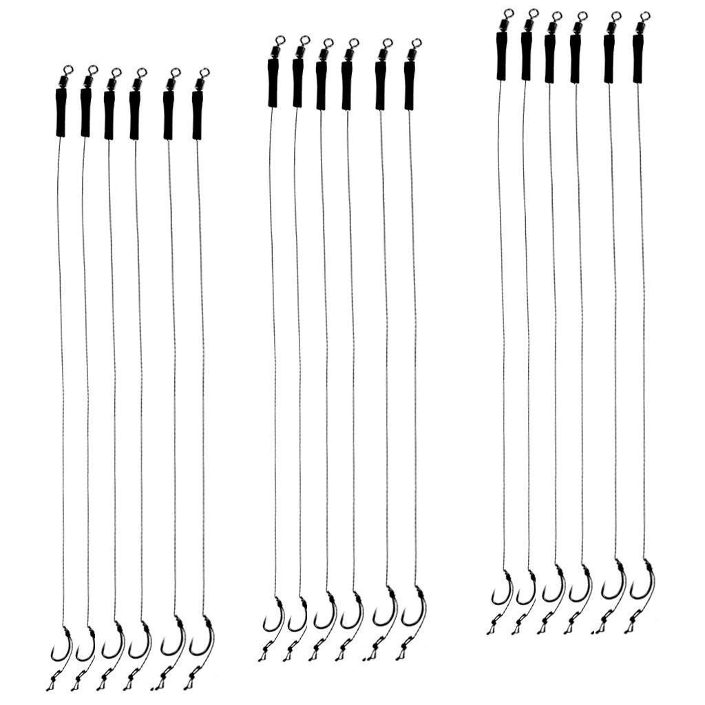 4Pcs Carp Fishing Baiting Needle Set Carp Fishing Baiting Needle and 18pcs Carp Hair Fishing Barbless Hooks