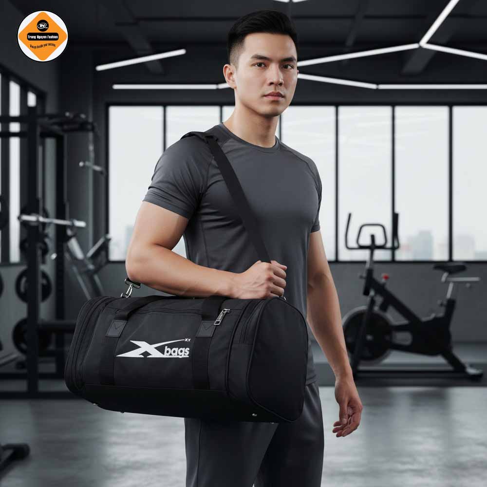 Túi trống thể thao, túi du lịch Xbags – Túi thể thao nam cao cấp nhiều ngăn, sang trọng, năng động đi gym, đá bóng XB6001