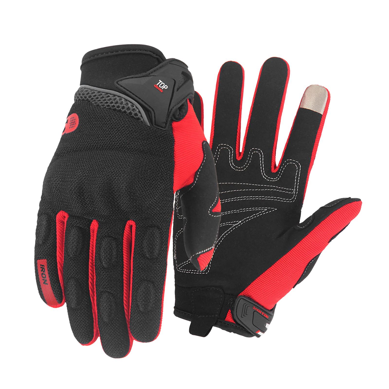 Motorcycle Gloves for Men and Women, Full Finger Touchscreen Motorbike Gloves for Road Racing, Cycling, Climbing, Motocross etc