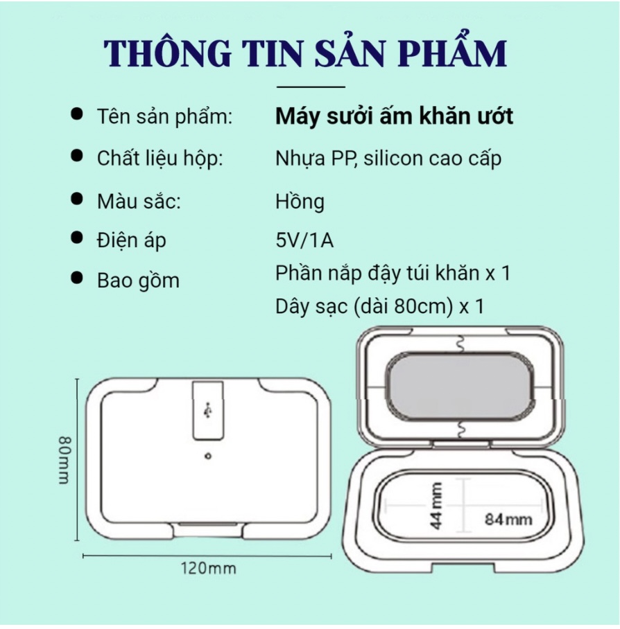 Máy ủ ấm khăn cho bé 2-C9-T-4491-2020