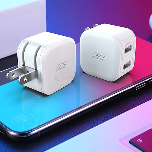 Cốc sạc Innostyle Minigo 2 2USB 12W IC12SAWHI - Hàng chính hãng