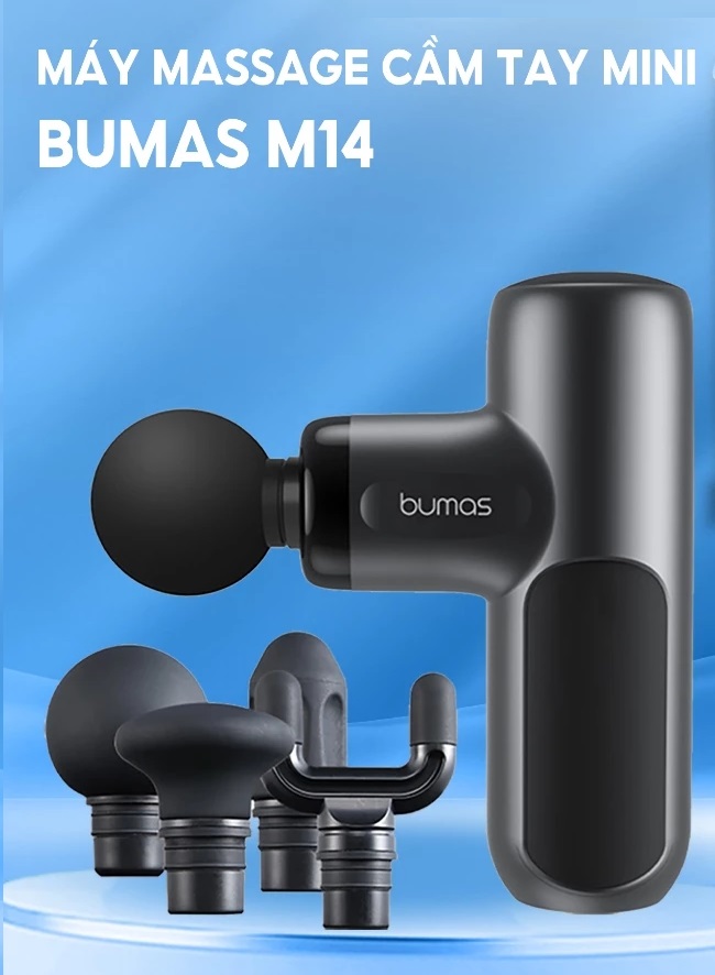Máy massage cầm tay Sothing BUMAS M14, mát xa toàn thân giúp thư giãn, giảm nhức mỏi cơ- Hàng chính hãng