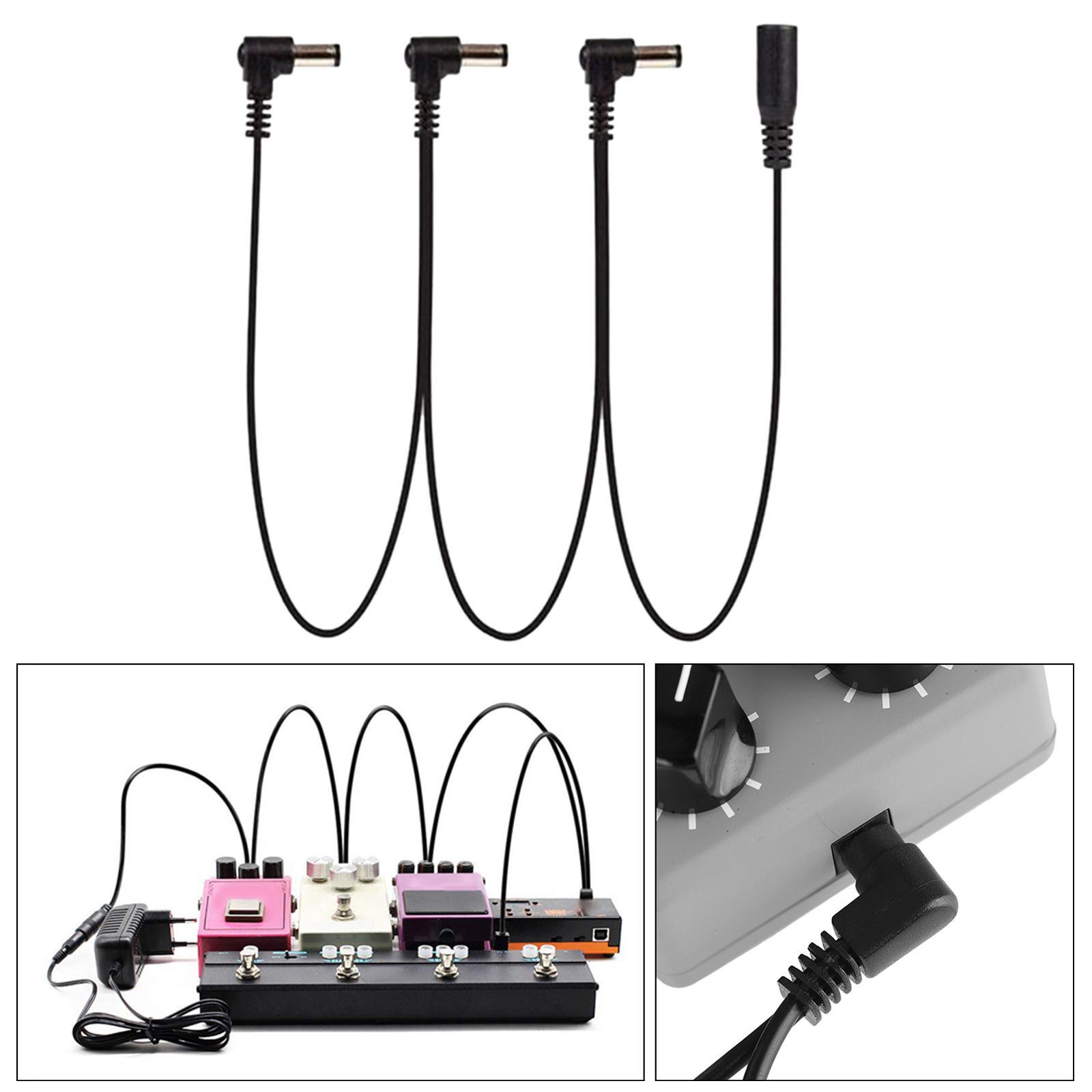 Daisy Chain Power Cable ,Electric Guitar Effect Pedal Cables Bass Patch Wire Cable Effector Power Cord for Speaker Systems, Keyboard Amplifier