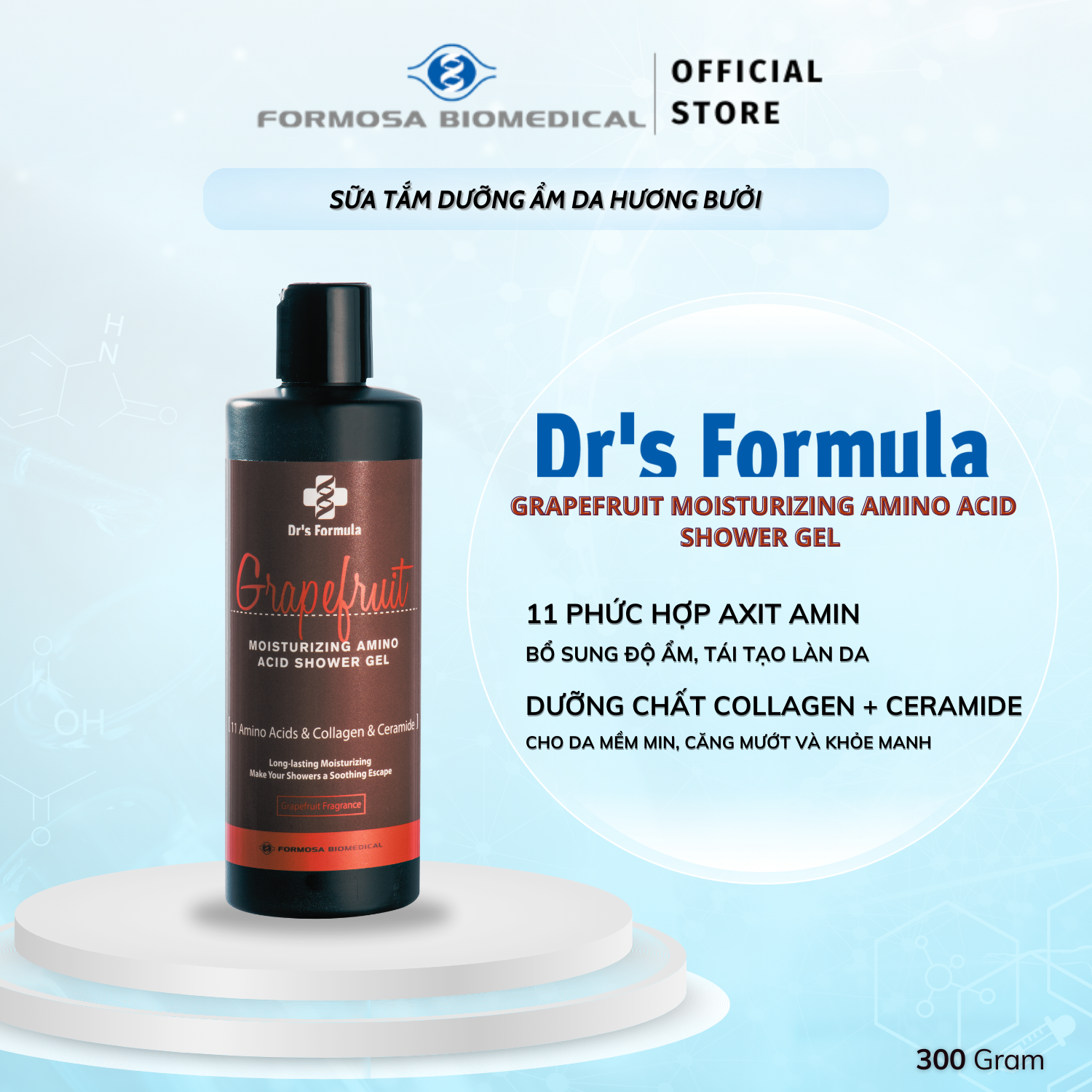 Sữa Tắm Axit Amin Hương Bưởi Dưỡng Ẩm Dr's Formula Grapefruit Moisturizing Amino Acid Shower Gel