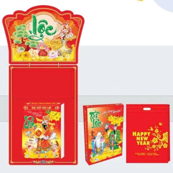 Lịch 2025 - Lịch Bloc Đại Đặc Biệt Trọn Bộ 2025 - Vẻ Đẹp Bất Tận (Lộc) - 14.5 x 20.5 cm - Văn Lang VL07