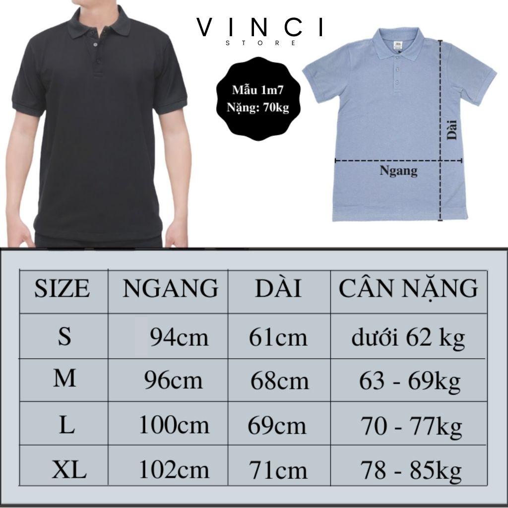 Áo Polo Nam Trơn Có Cổ Cotton Cao Cấp dày dặn co dãn