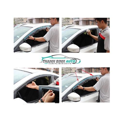 Bộ Vè Che Mưa Chỉ Mạ dành cho xe Mazda 6