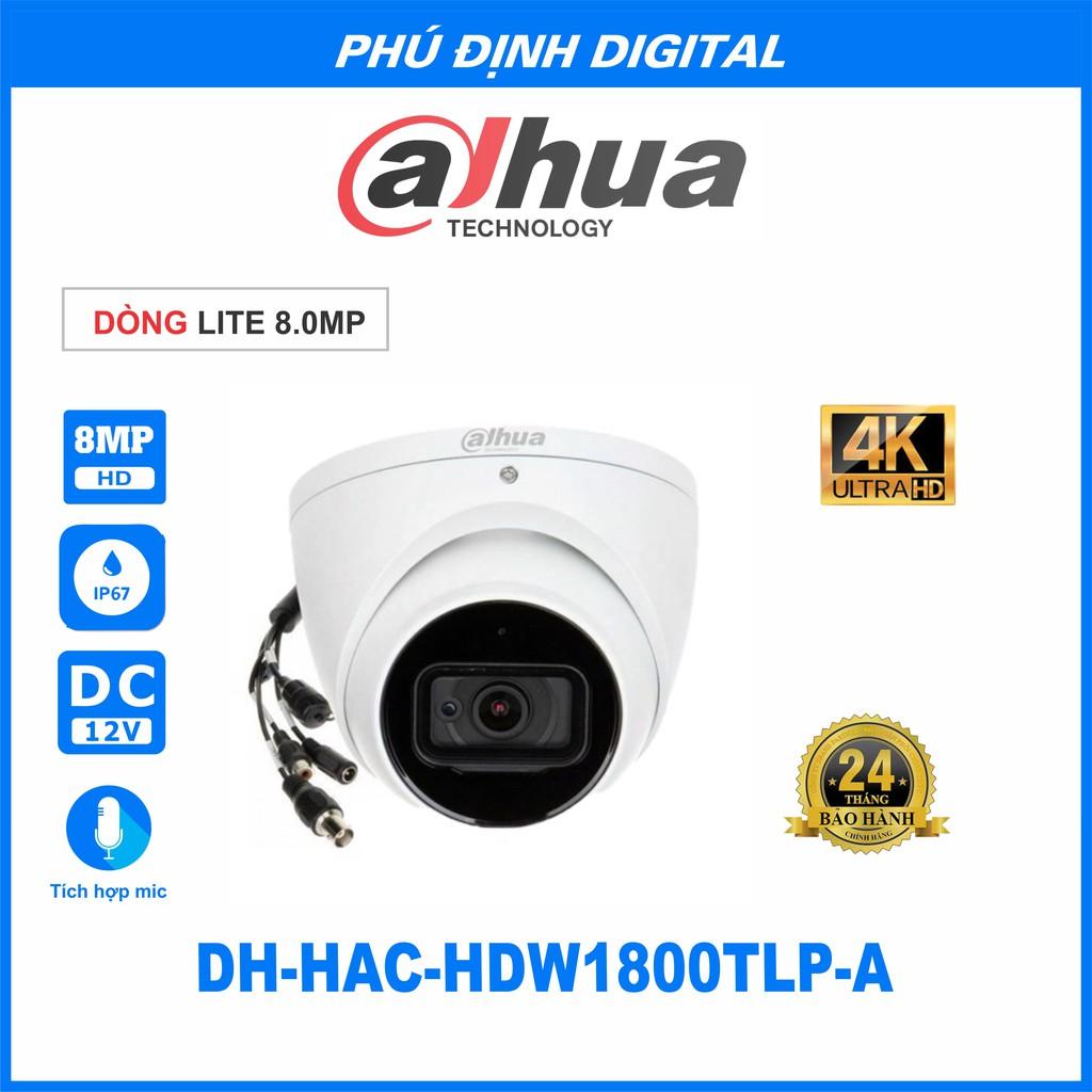 Camera Dahua quan sát trong nhà ngoài trời chống trộm ban đêm kèm mic - Hàng Chính Hãng