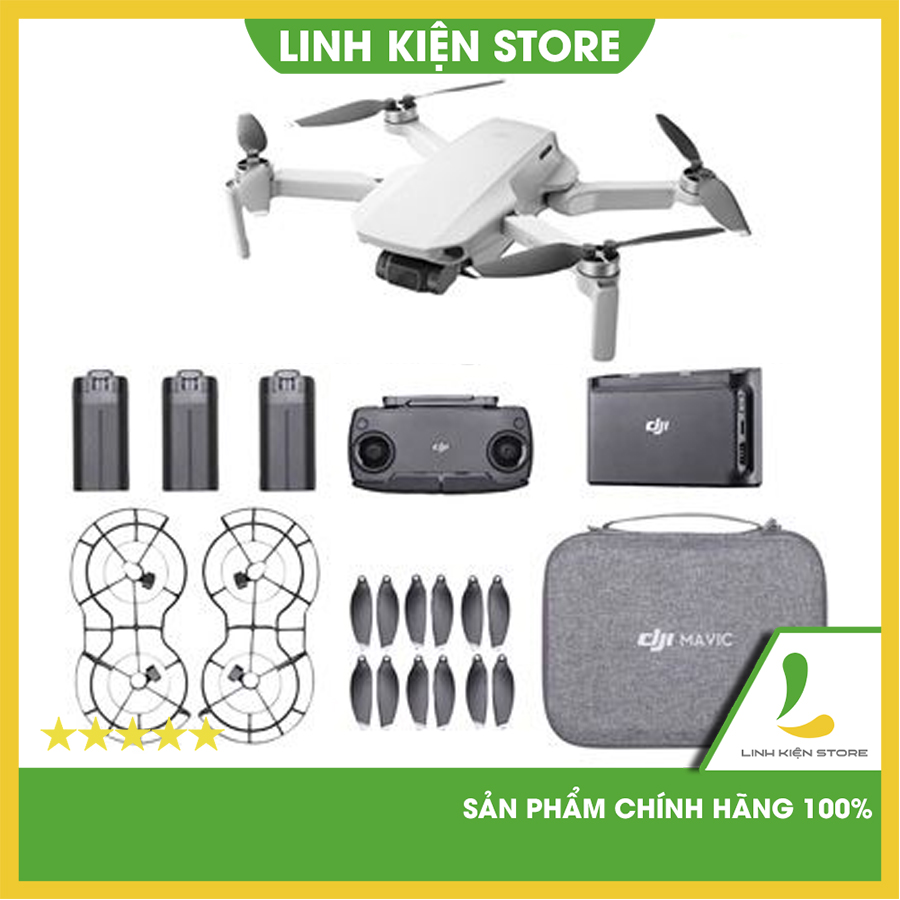 Combo Flycam DJI Mavic Mini SE - camera 4k, gimbal 3 trục, thời gian bay 30 phút - Hàng Chính Hãng