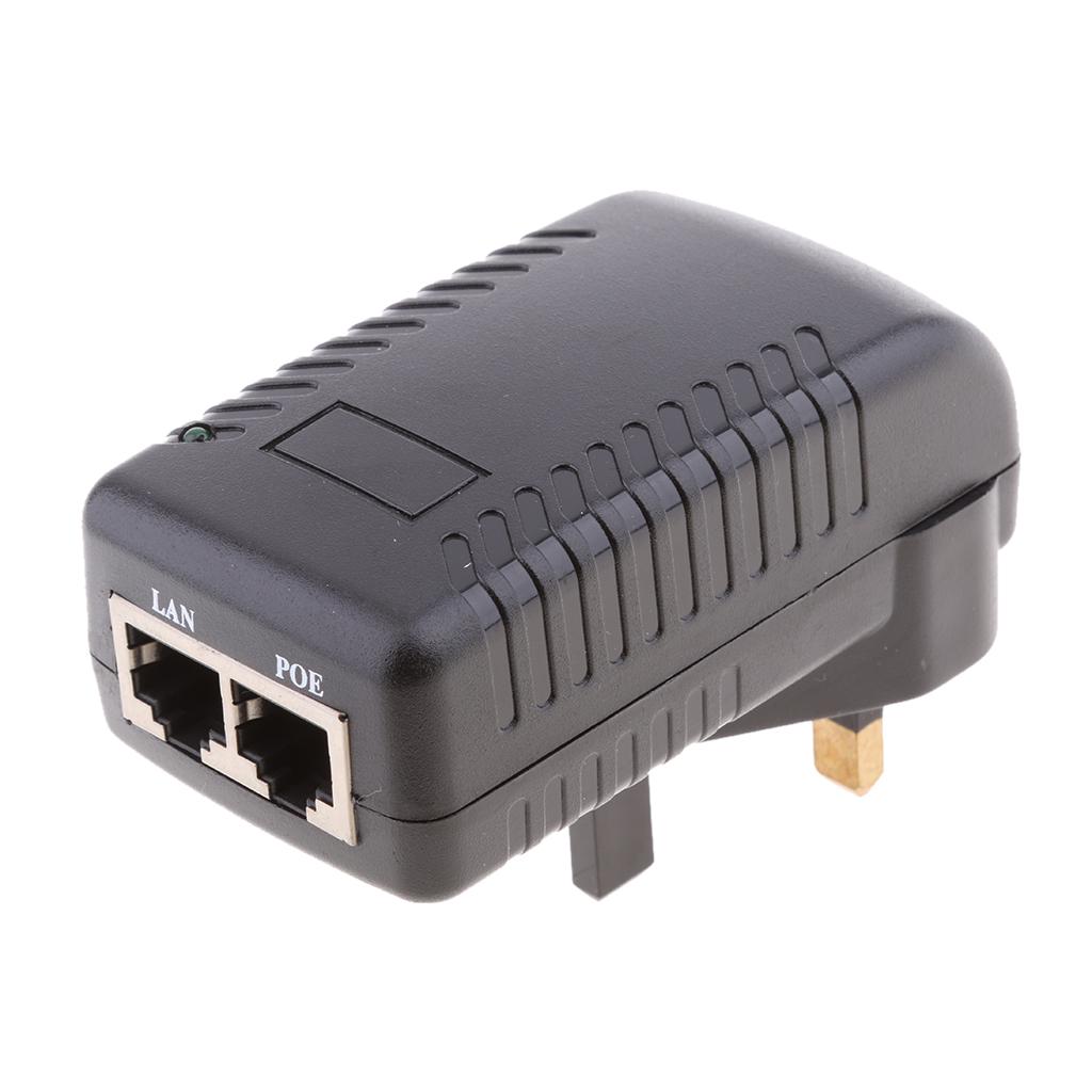 UK Plug 12V 1A Poe Power Supply For Networking Switch Router