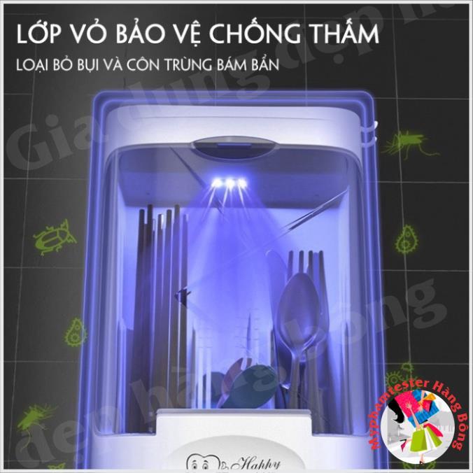 (SIÊU HOT) Hộp sấy và khử khuẩn đũa thìa bằng tia UV