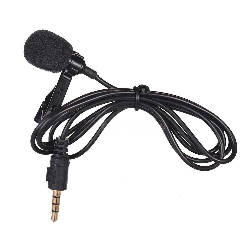 Micro cài áo mini có đầu cắm 3.5mm cho điện thoại/ máy tính