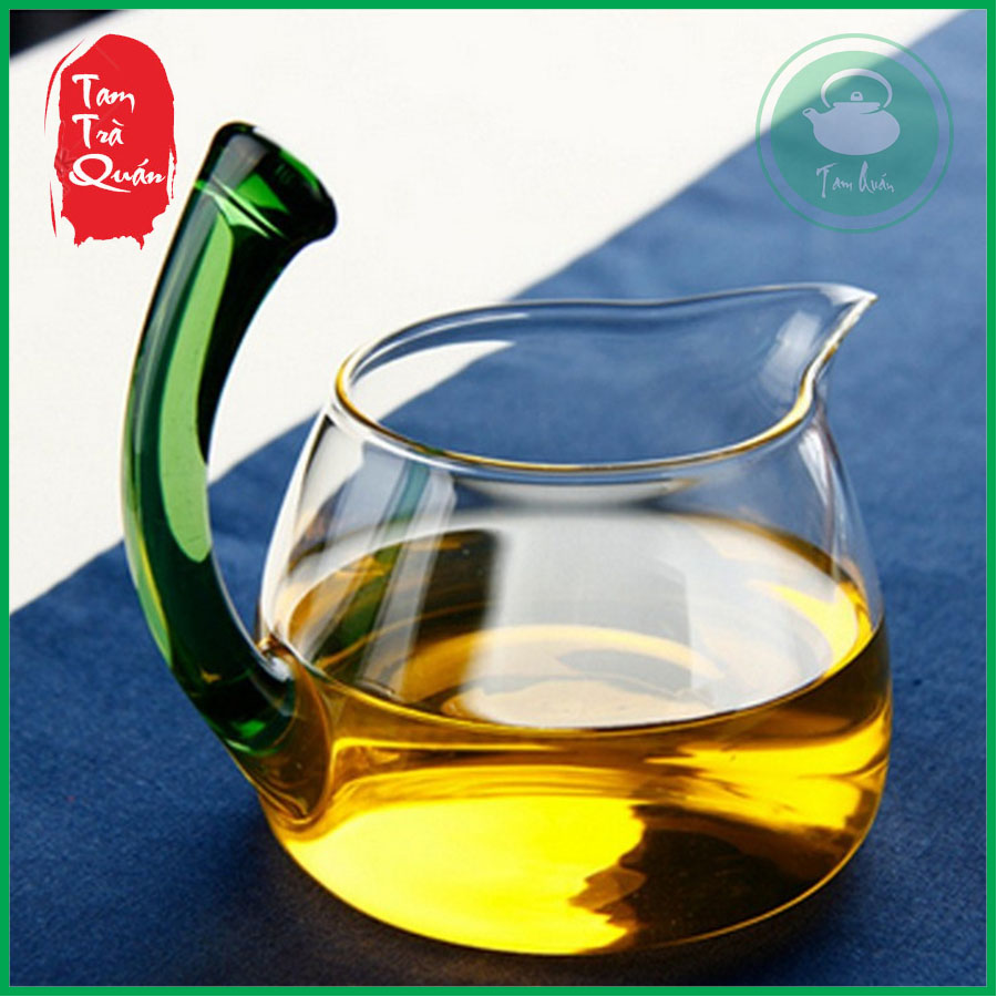 Tống trà thủy tinh chịu nhiệt cán ngược 360ml