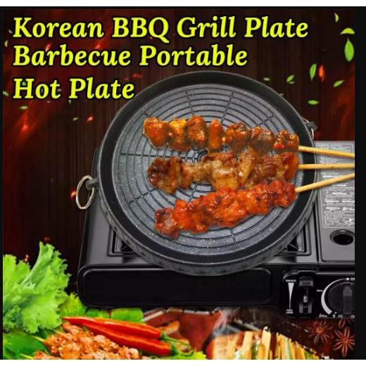 Chảo Nướng BBQ Di Động kiểu Hàn Quốc, Khay nướng Chống Dính Dùng Cho quán nướng vỉa hè, Cắm Trại Ngoài Trời