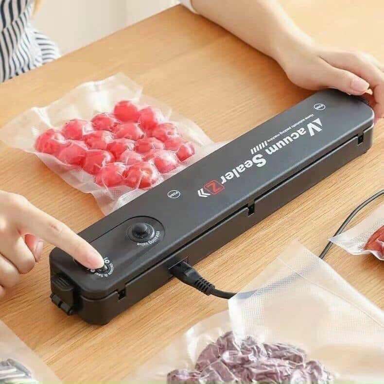 Máy Hút Chân Không, Máy Hàn Miệng Túi, Tặng Kèm Túi Hút, Bảo Quản Thực Phẩm An Toàn, Vệ Sinh - Hàng Nhập Khẩu