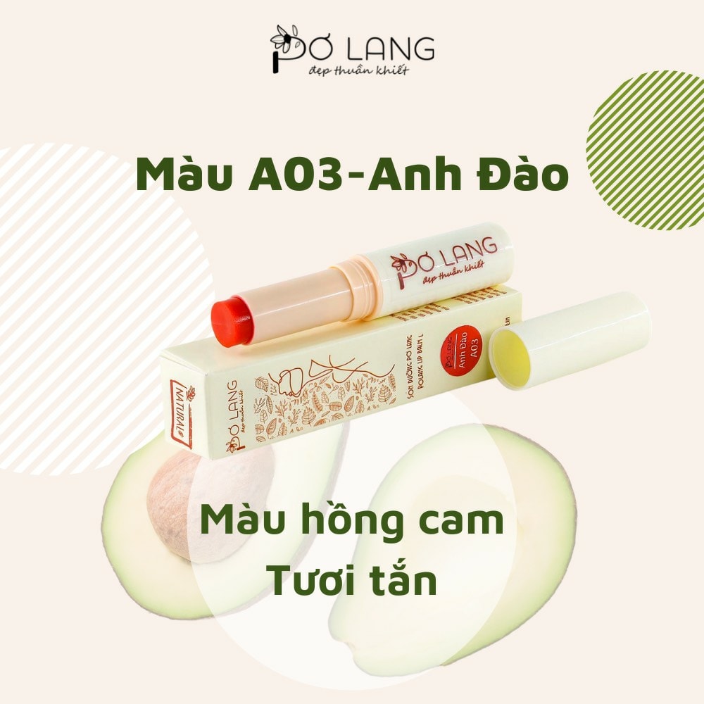 Son Dưỡng Pơ Lang - Dưỡng Hồng Môi, Giảm Khô Môi, Màu Sắc Trẻ Trung, Tươi Tắn