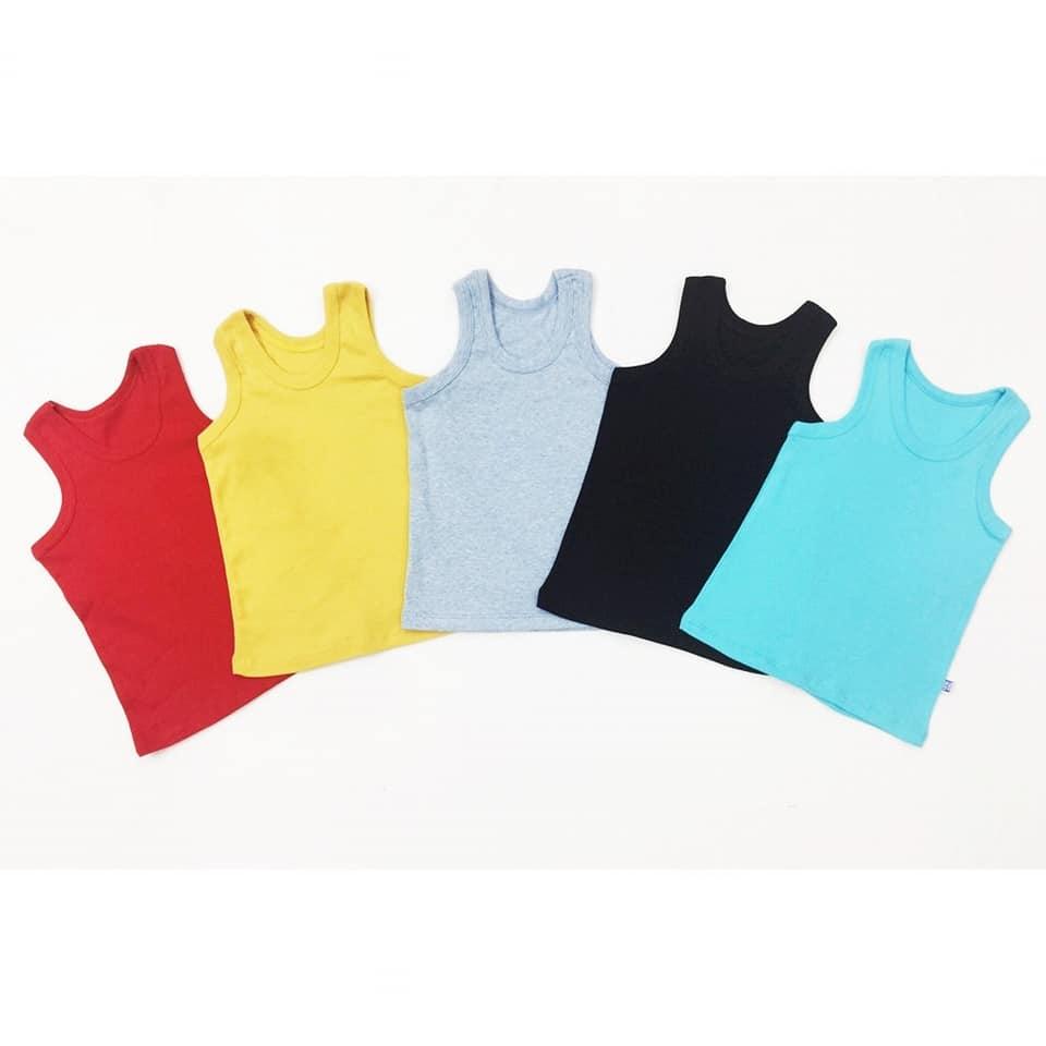 Combo 5 áo ba lỗ màu hồng size từ 5-7kg