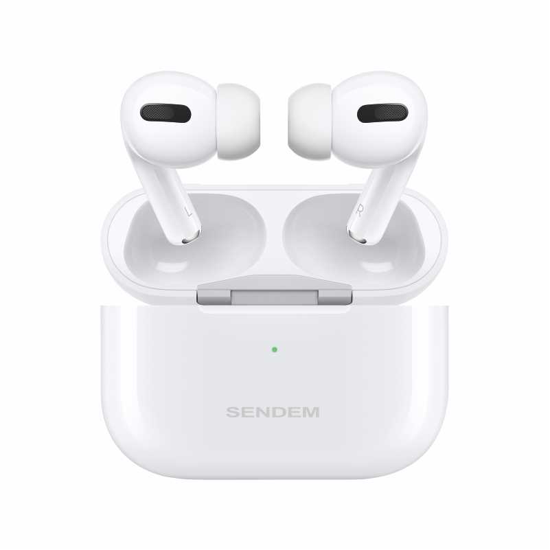 Tai nghe True Wireless SENDEM TWS PRO Bluetooth V5.0 hỗ trợ định vị, sạc không dây - Hàng chính hãng