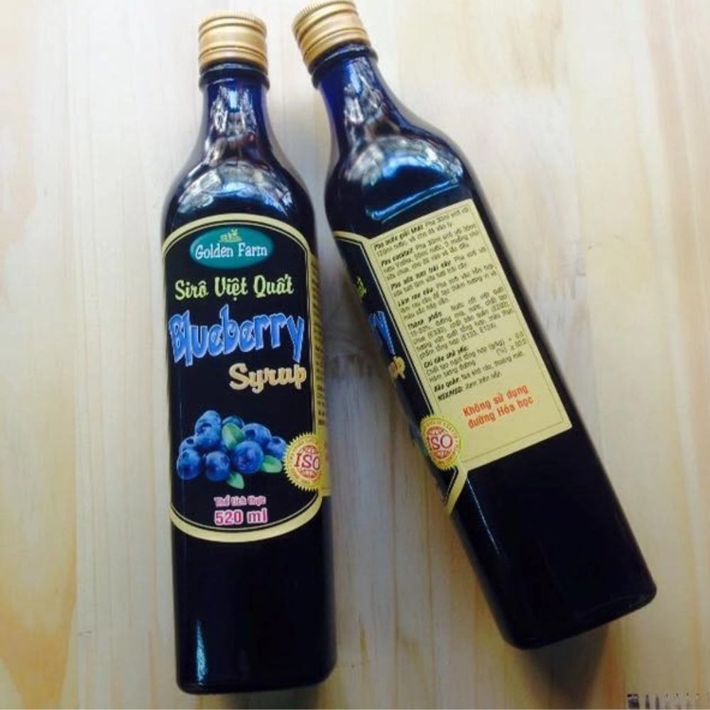Siro Việt Quất Tím Golden Farm 520ml