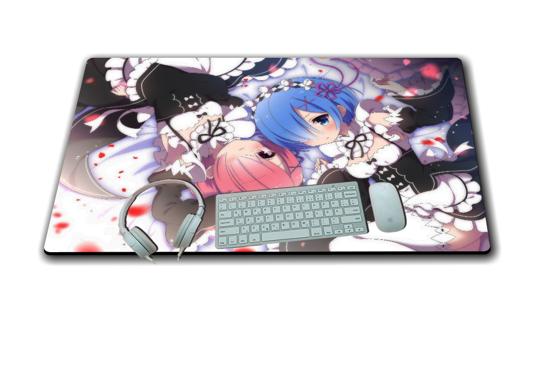 Lót chuột máy tính 40x60 Anime Re:Zero-Re:Zero kara Hajimeru Isekai Seikatsu - Mouse pad 40x60 Anime  Re:Zero-Re:Zero kara Hajimeru Isekai Seikatsu - Re: Zero - Rem vs Ram