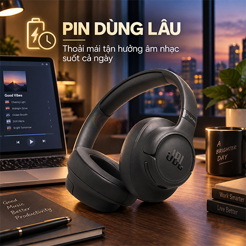 Tai nghe chụp tai Bluetooth JBL Tune 780NC JBLT780NC - Hàng chính hãng
