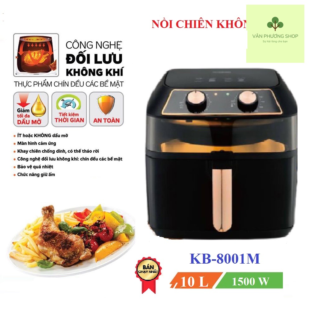 NỒI CHIÊN KHÔNG DẦU 10 LÍT KIỂU MỚI