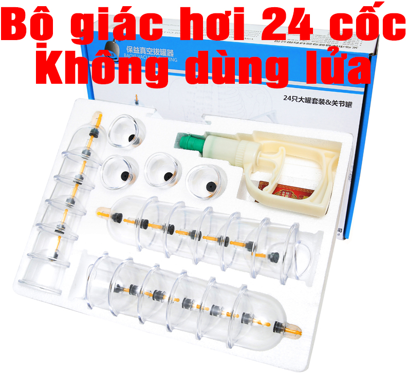 Bộ giác hơi 24 cốc không dùng lửa