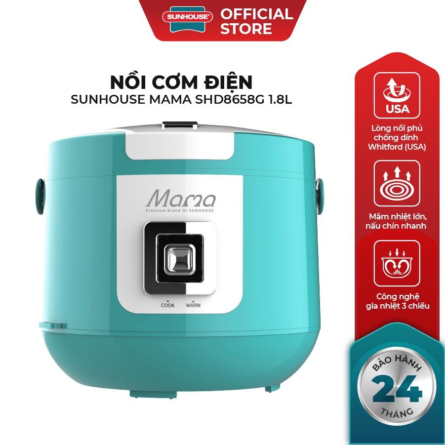 Nồi cơm điện cao cấp SUNHOUSE MAMA 1.8L SHD8658G - Bảo Hành Chính Hãng 24 Tháng Toàn Quốc