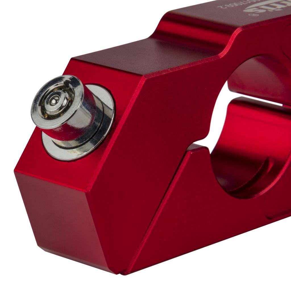 Red Motorcycle Lock Anti Theft Bicycle Handlebar Grip Lock for Scooters ATV Street Bike Dirt Bike Motorbike