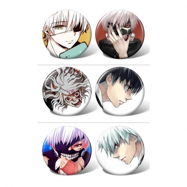 Bộ 9 Huy hiệu hình nhân vật Tokyo Ghoul Anime Brooch (9pcs per set)