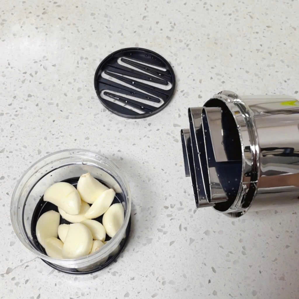 Dụng Cụ Dập, Xay Hành Tỏi, Ớt Nhà Bếp Bằng Nhựa Và Thép Không Gỉ