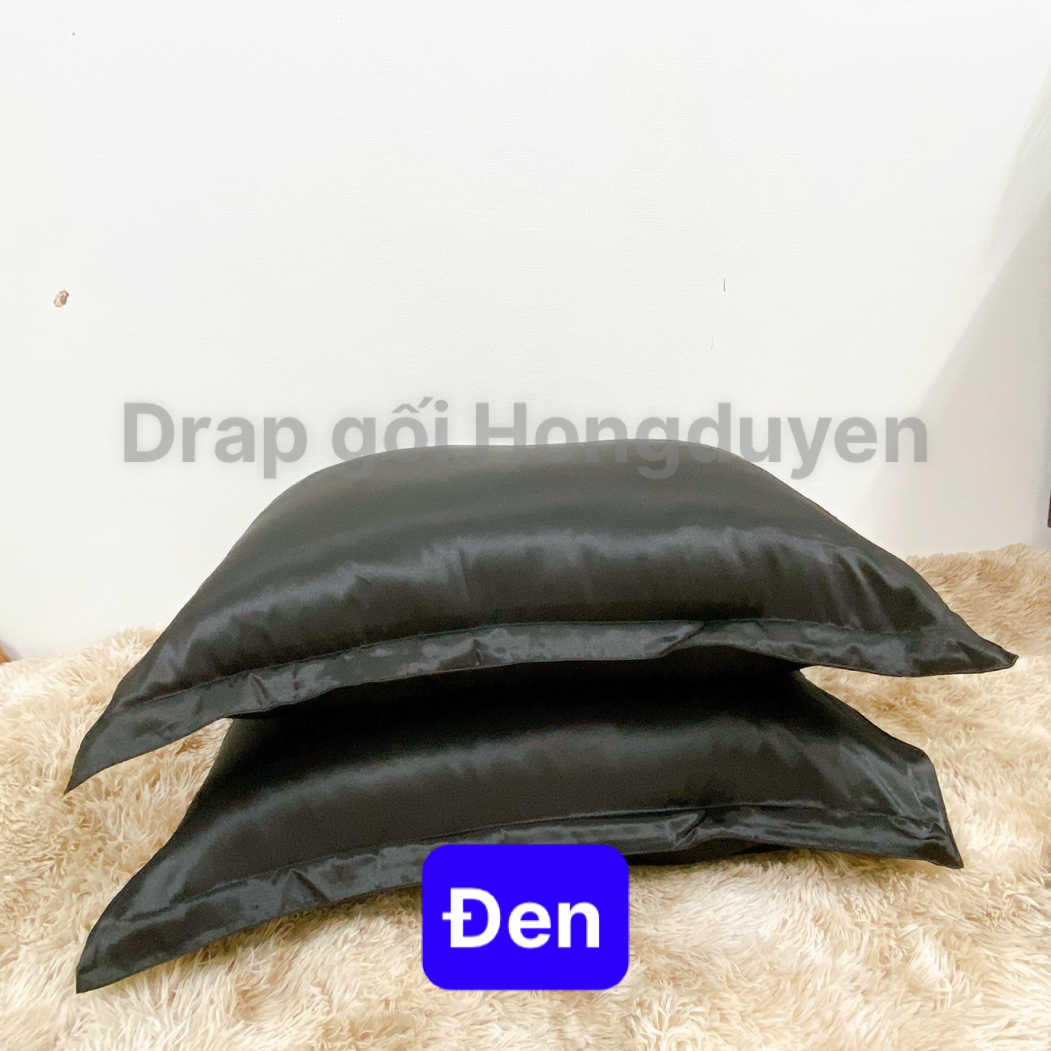 Trọn bộ chăn-vỏ gối-ga phi bóng (chân nệm dưới 15cm) 1m6/1m8 trơn đen. Bộ drap phi bóng 1 màu. Bộ grap phi bóng. Bộ drap phi lụa. Bộ grap phi lụa. Bộ ga phi lụa. Ga giường - drap giường - grap giường - ra giường.