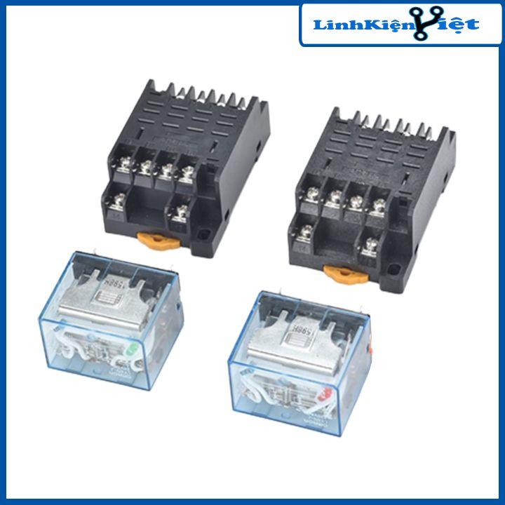 Rơ le, relay trung gian OMRON LY4N 14 chân 10A điện áp 12V/24V/220V dùng đóng cắt mạch điện điều khiển