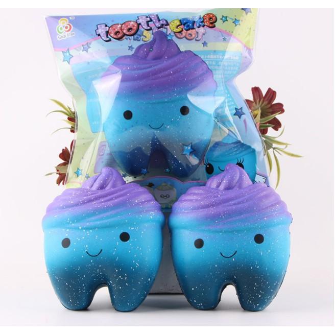 Squishy Răng Galaxy Jumbo tặng kèm bao bì