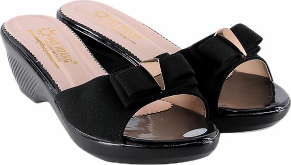 Dép Nữ Thời Trang Huy Hoàng HT7933 - Đen Size 35